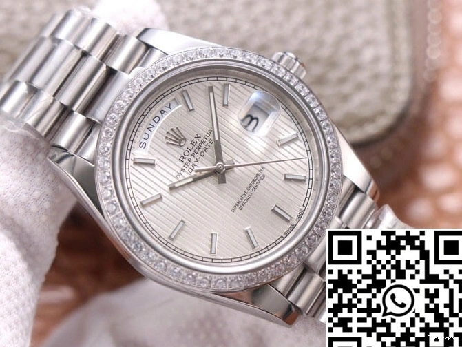 Dial Silver M228349RBR-0007 Rolex Factory Day-Date EW 0308